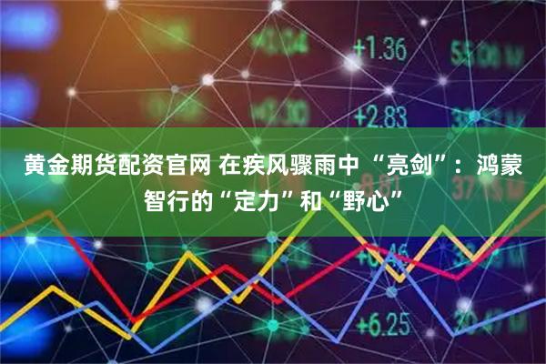 黄金期货配资官网 在疾风骤雨中 “亮剑”：鸿蒙智行的“定力”和“野心”